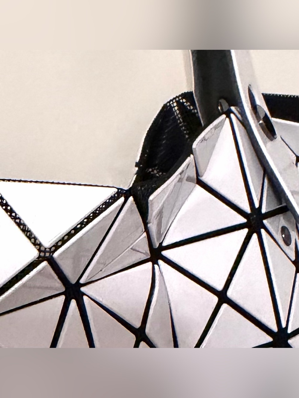 ‼️DAMAGED‼️ Bao Bao Issey Miyake Tote Bag Purse | Off White - Picture 10 of 16